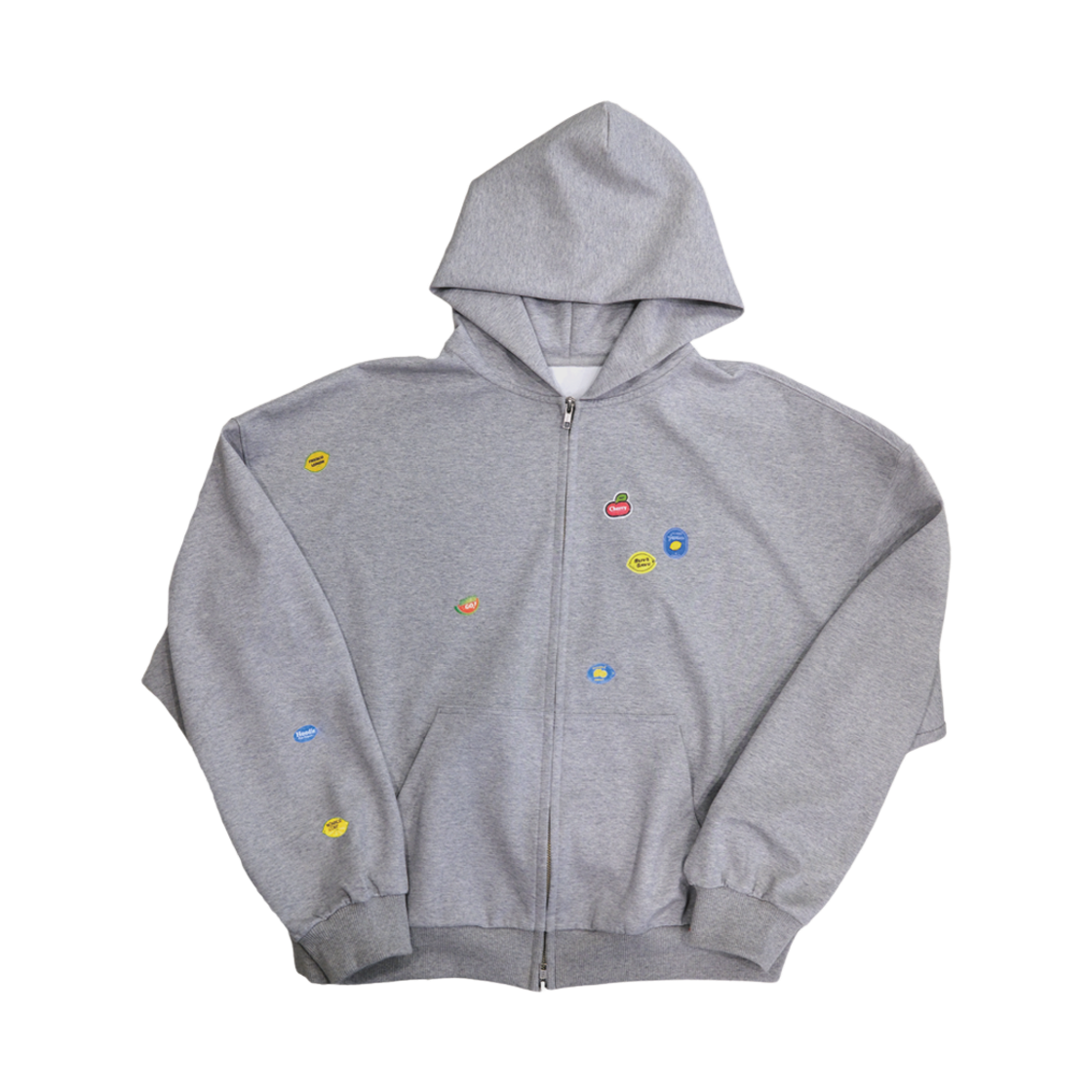 논노드 젠 마켓 집 후디 그레이(Nonnod Zen Market Zip Hoodie Grey)