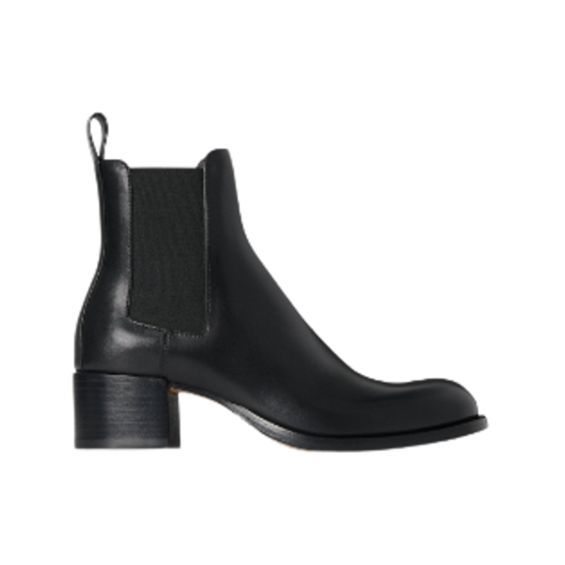 (W) 더 로우 노빌리스 레더 첼시 부츠 블랙((W) The Row Nobilis Leather Chelsea Boots Black)