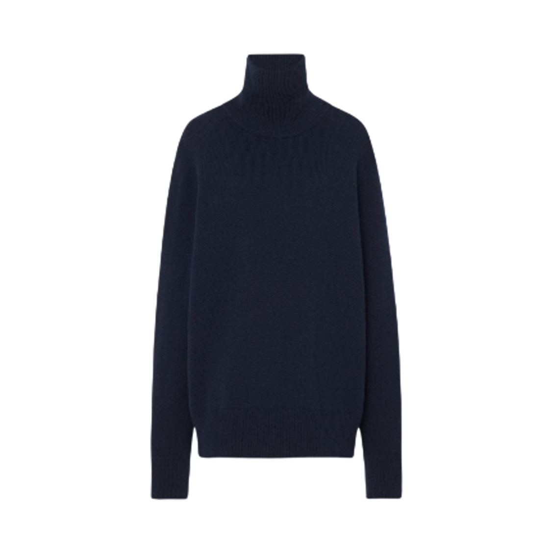 5583Y184DRN (W) The Row Stepny Wool Cashmere Top Dark Navy