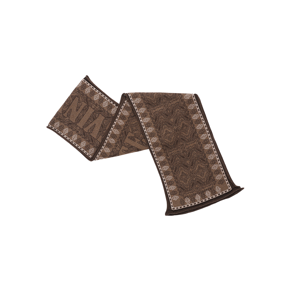 VH2FFUAB60ABR Thevinylhouse Paisley Muffler Brown