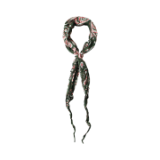 Kapital Washer Silk Neckerchief Sambo Paisley Dark Green