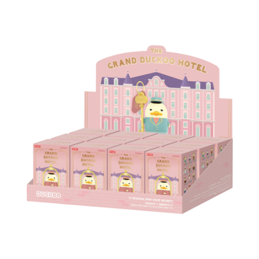 팝마트 더 그랜드 더쿠 호텔 시리즈 피규어 미개봉 랜덤박스 (12개입)(Pop Mart The Grand Duckoo Hotel Series Figures Sealed Case (12 Blind Boxes)) - 1