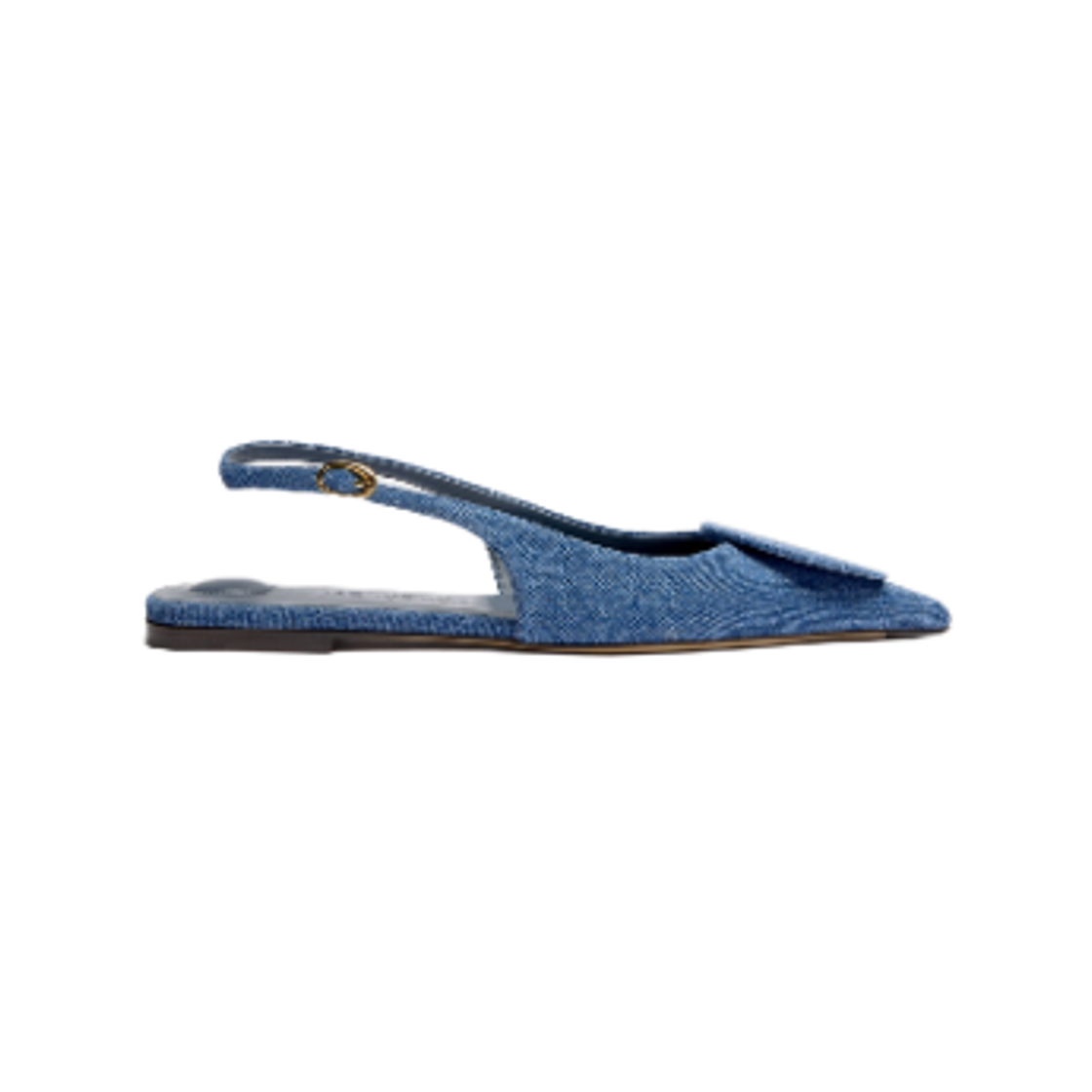 241FO077-3176-330 (W) Jacquemus Duelo Slingbacks Blue
