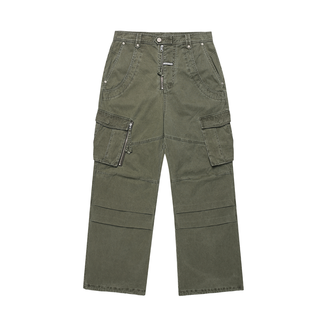 더바이닐하우스 워시드 밀리터리 카고 팬츠 카키(Thevinylhouse Washed Military Cargo Pants Khaki)