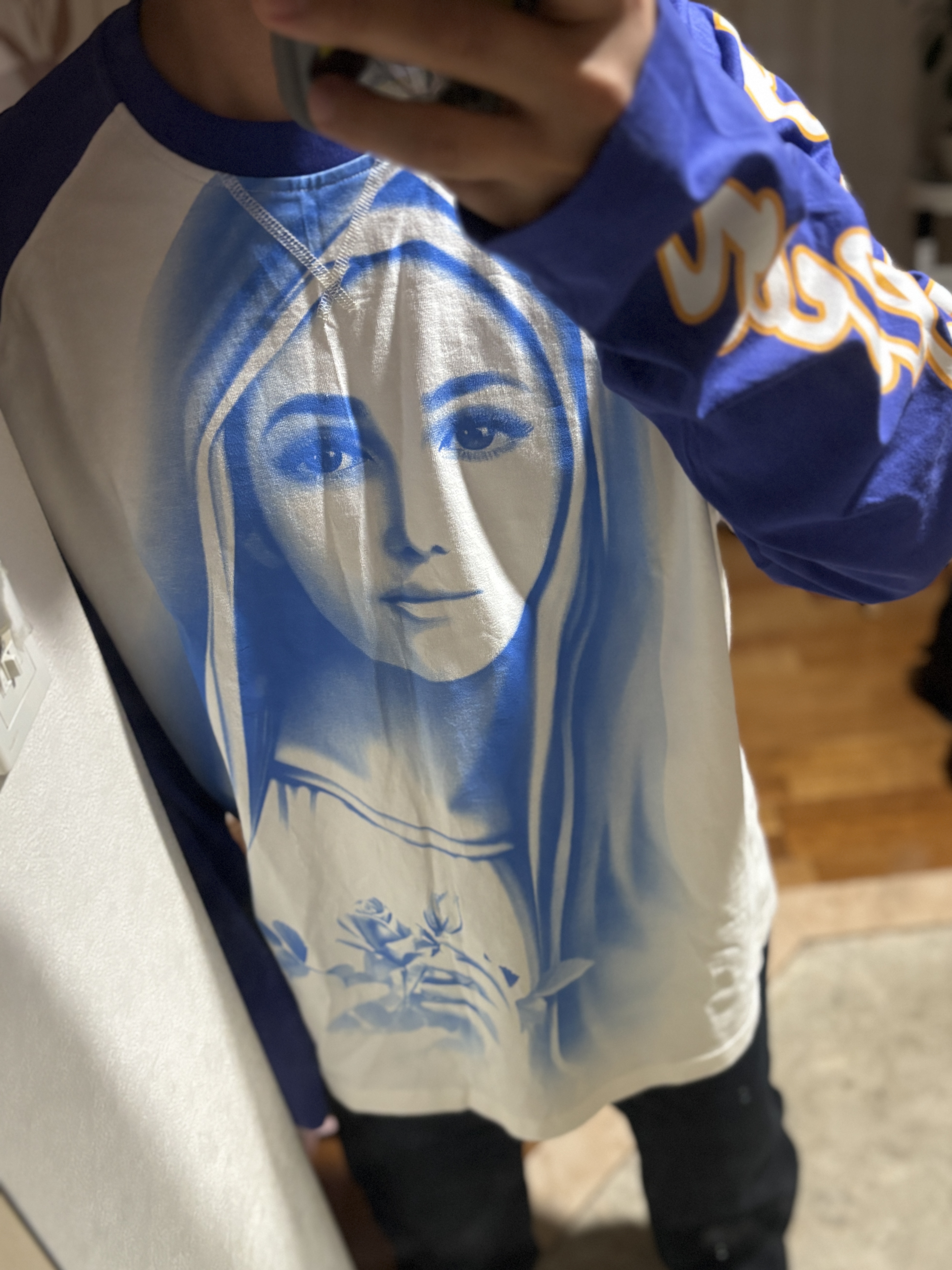 Palace 1 Truth Long Sleeve Posh Blue - 25SS 착용 스타일 - 4