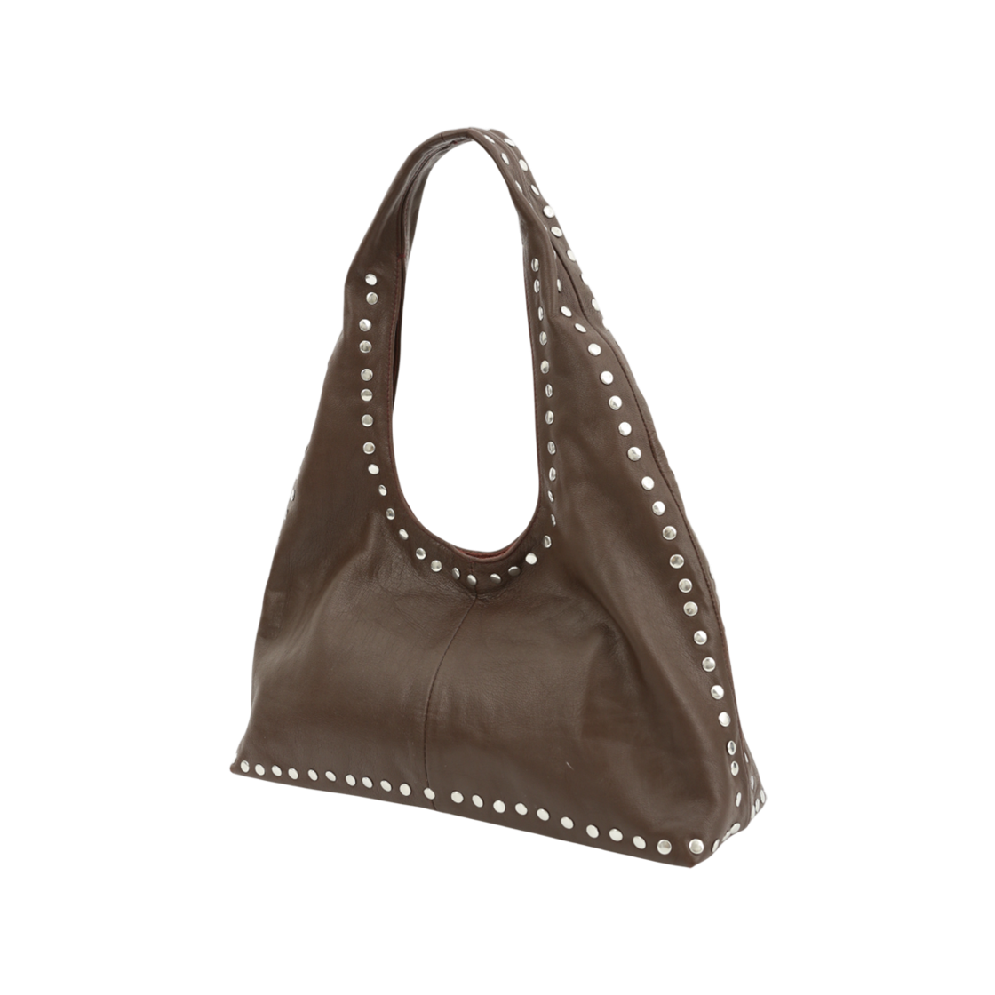 아수라 레더 보호 스터드 백 버건디(Asura Leather Boho Stud Bag Burgundy) - 2