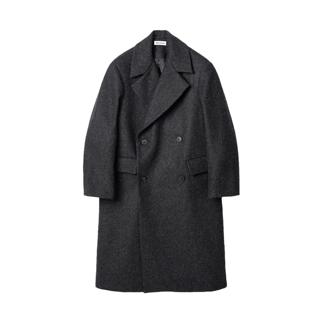 밀로 아카이브 더블 코트 차콜