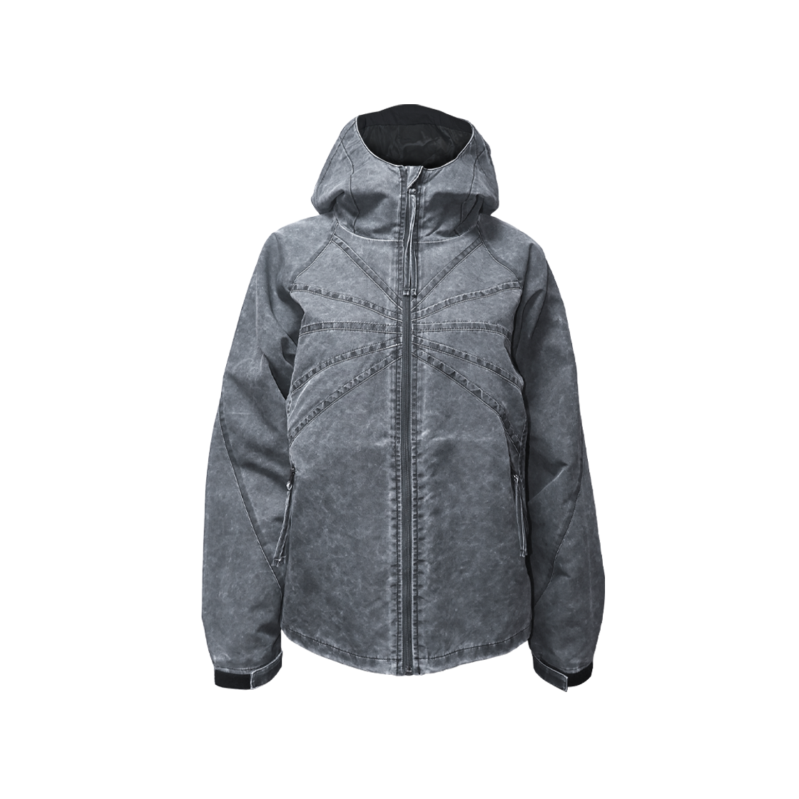 정도 블리치 라인 자켓 - 더티 블랙(JUNGDO Bleach Lined Jacket - Dirty Black)