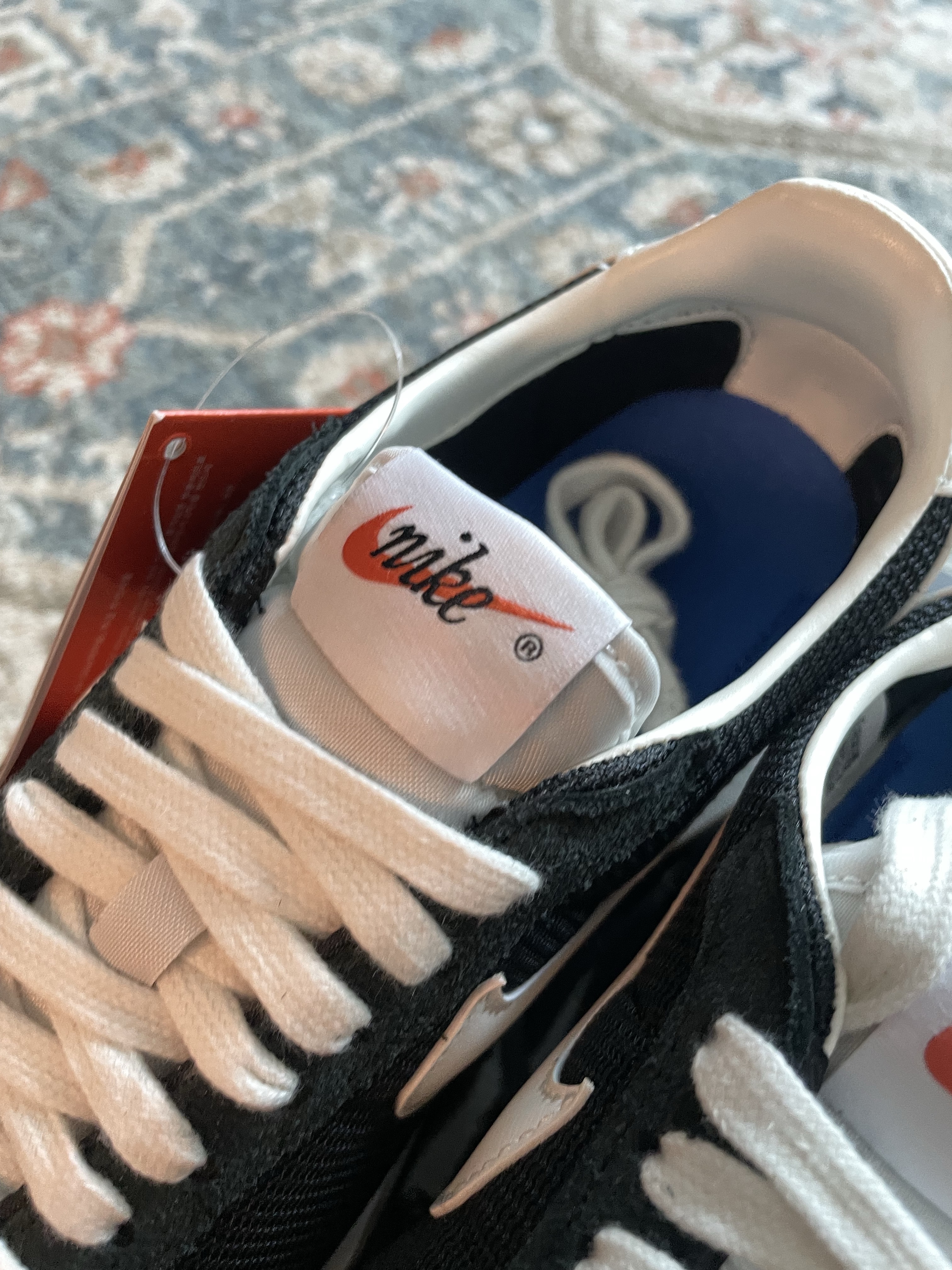 (W) Nike LD-1000 Black Safety Orange 착용 스타일 - 6