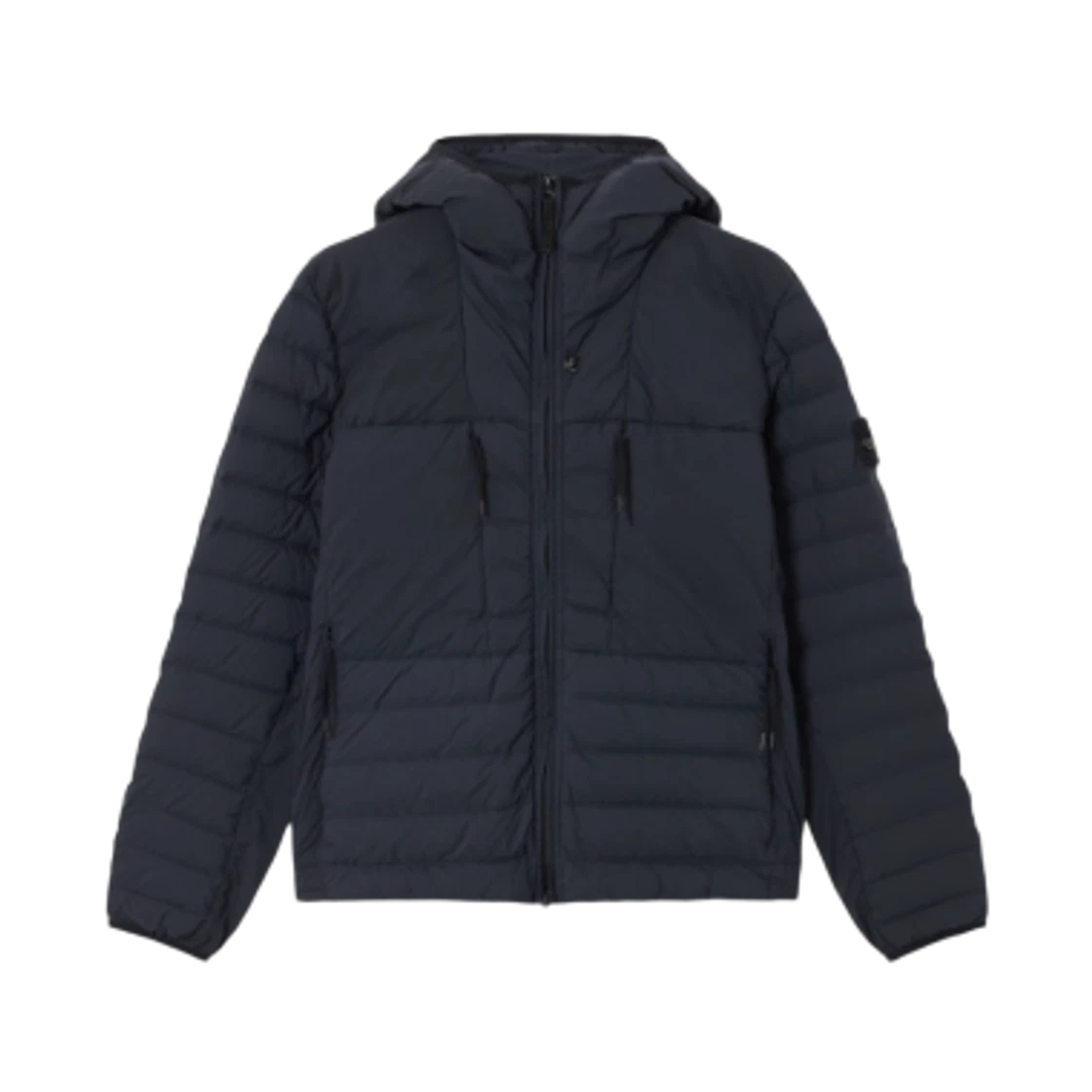 Stone Island Stone Island 4100020 Seamless Tunnel Nylon Down-TC Hooded Jacket with Seamless Feather Tunnels and Anti-Drop Navy Blue - 25FW · S