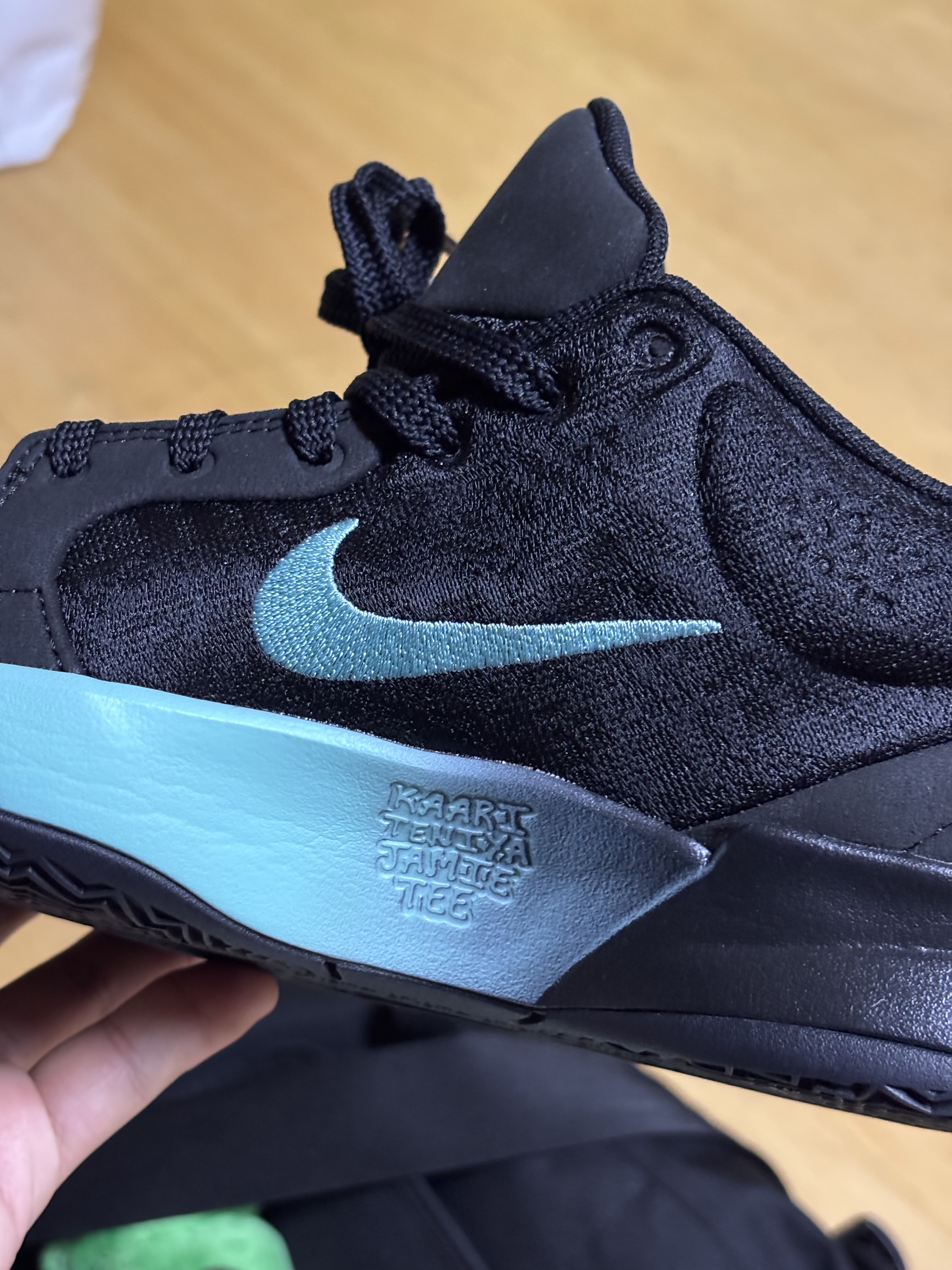 Nike Ja 2 EP Black Bleached Turquoise 착용 스타일 - 3
