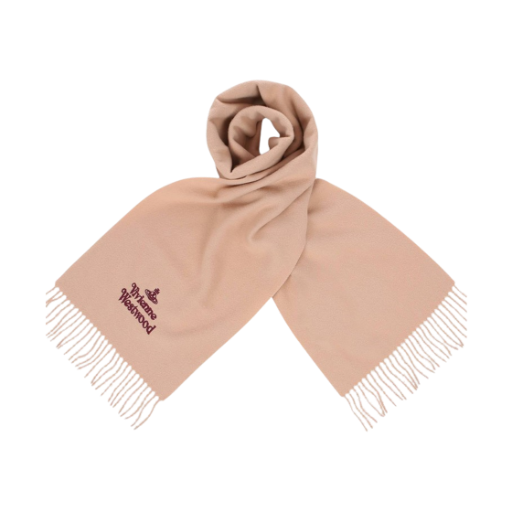 비비안 웨스트우드 자수 로고 머플러 베이지(Vivienne Westwood Embroidered Logo Muffler Beige) - 2