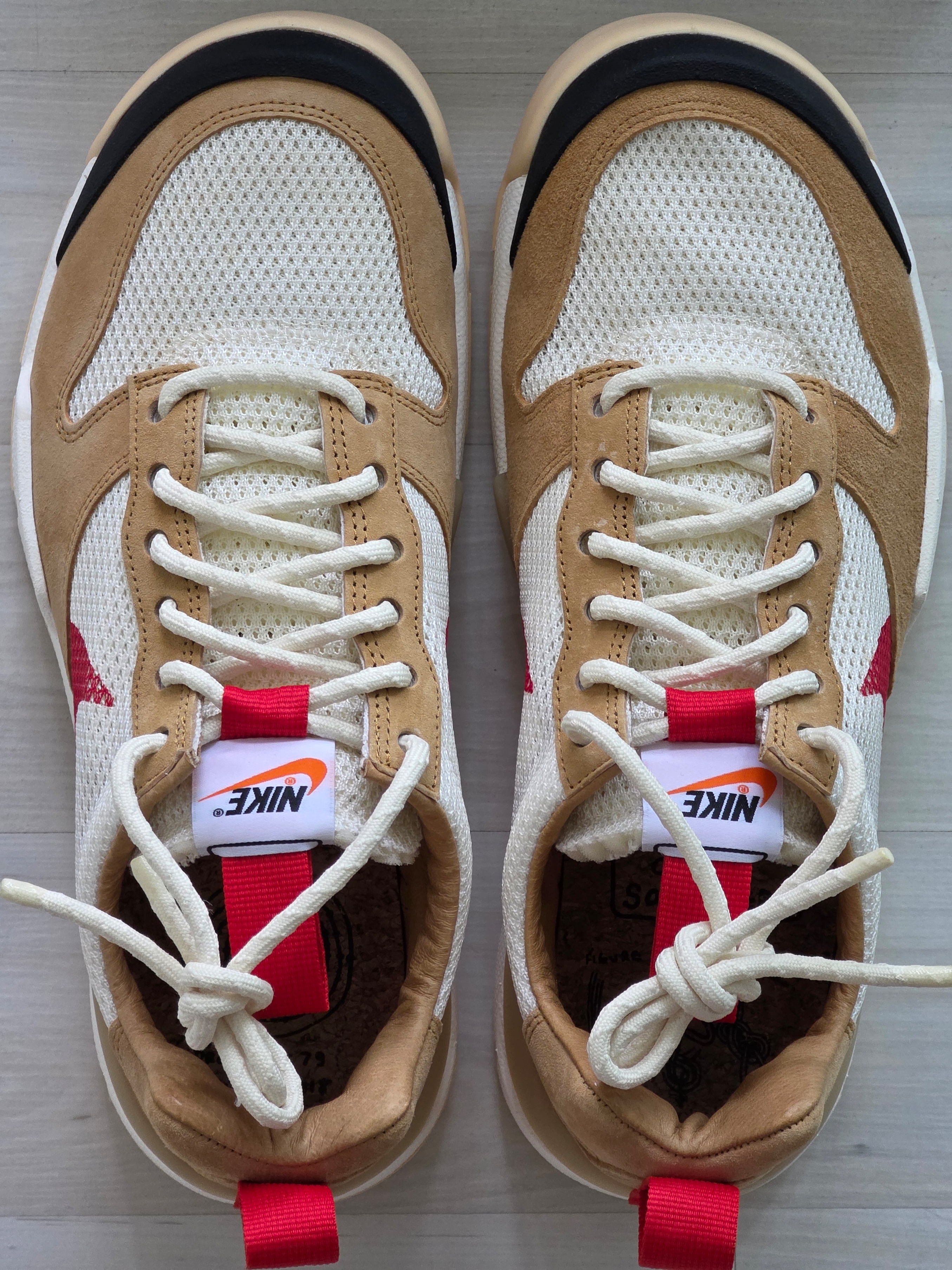 Nike x Tom Sachs Mars Yard Shoe 3.0 Space Camp, New Balance 327 Moonbeam Ghost Pepper 착용 스타일 - 5