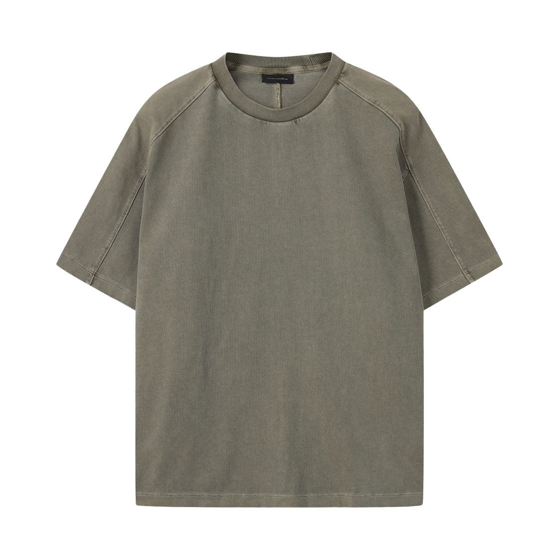 CWTAM25622BEX Customellow Garment Dyed Half Sleeve T Shirt  Beige