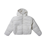 (W) Nike NSW Classic Padded Therma-Fit Loose Hooded Jacket Light Bone White - Asia