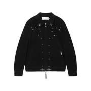 Thevinylhouse Studded Suede Jacket Black