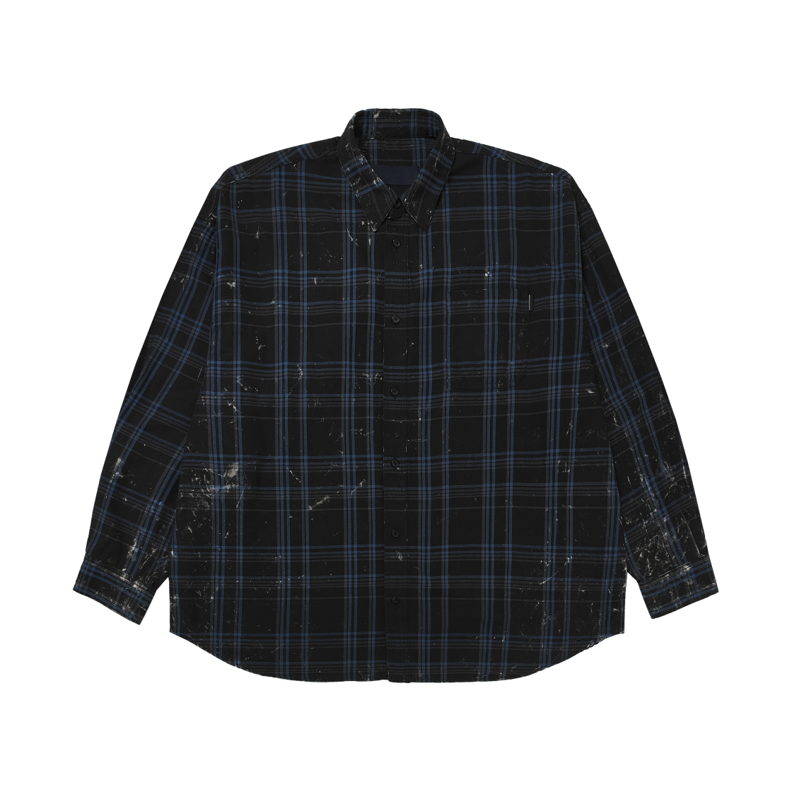 준지 아일랜드 워싱 체크 맥스핏 셔츠 그레이 - 25FW(Juun.J Island Washing Check Maxfit Shirt Grey - 25FW)