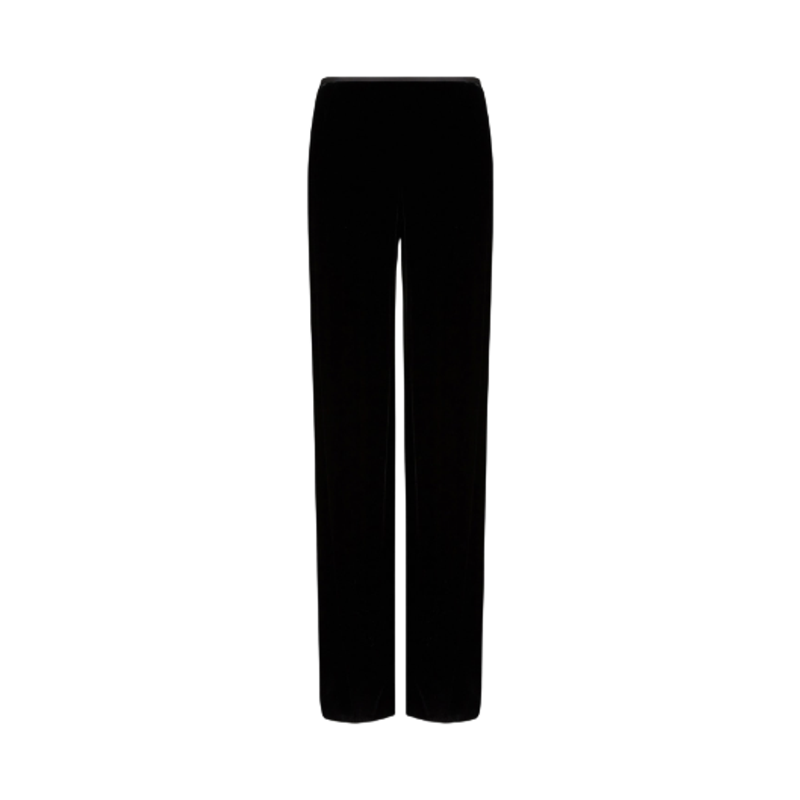 8N2P012NXYZ0999 (W) Emporio Armani Velvet Palazzo Pants Black