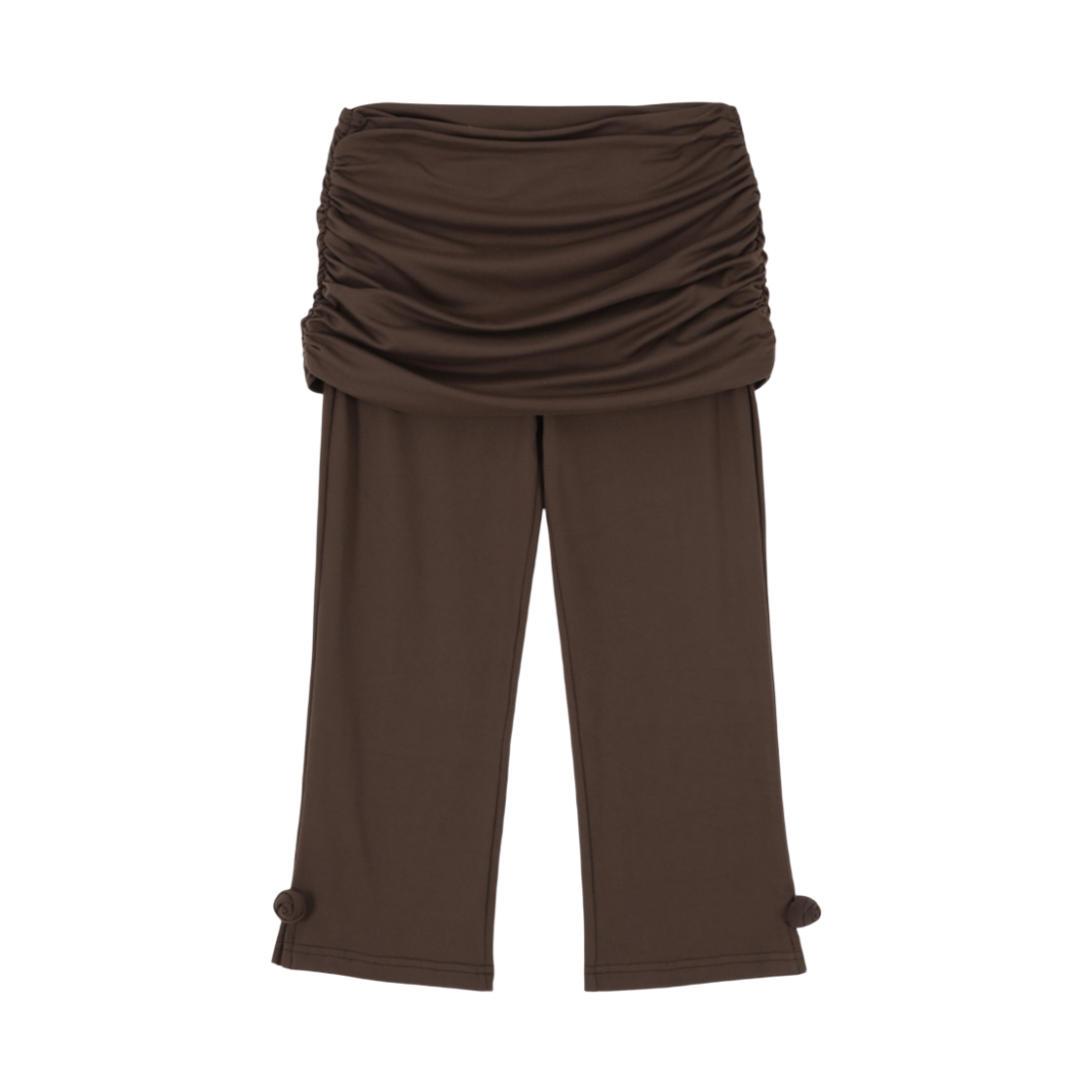 A25FWPT42BR0F Asura Flower Slit Folding Pants Brown