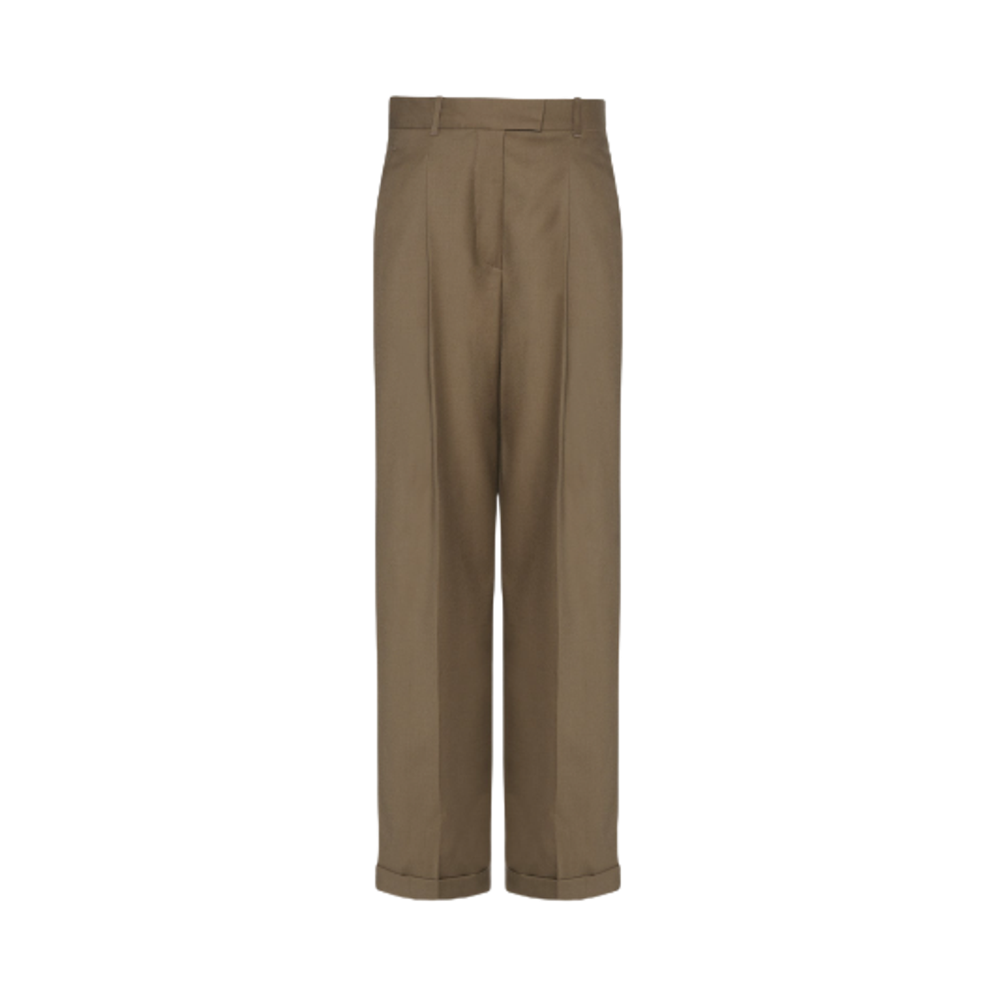 (W) 더 로우 소리나 버진 울 팬츠 밀리터리 베이지((W) The Row Sorina Virgin Wool Pants Military Beige)
