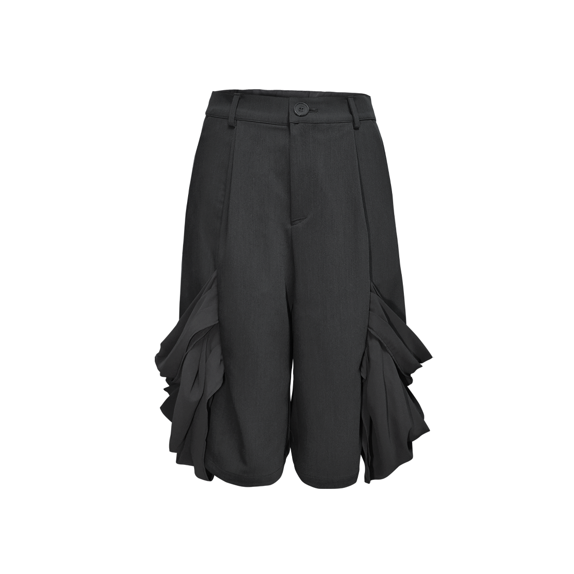 P00000CP JUNGDO Veil Bermuba Slacks - Black