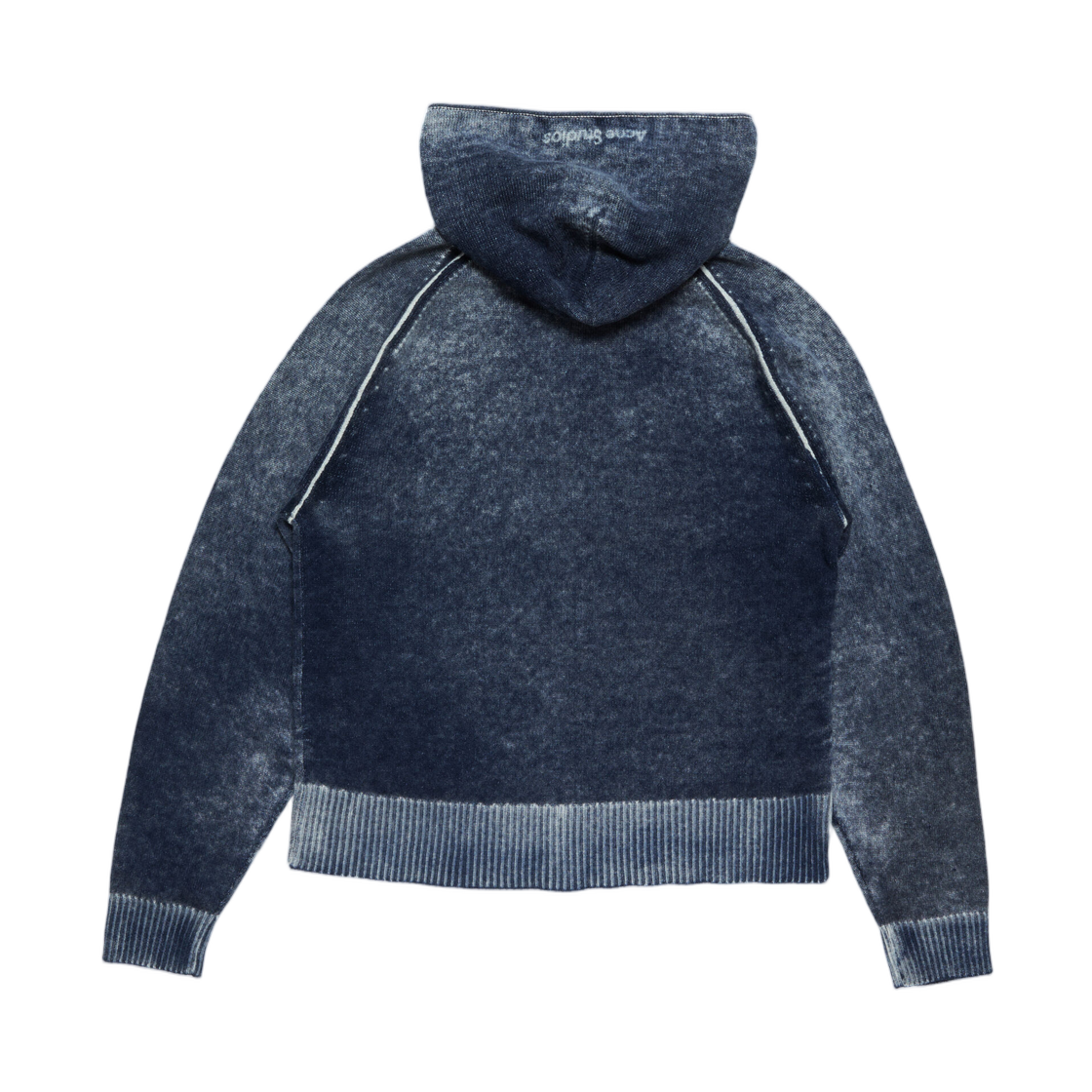 아크네 스튜디오 후드 지퍼 스웨터 네이비 블루(Acne Studios Hooded Zipper Sweater Navy Blue) - 2