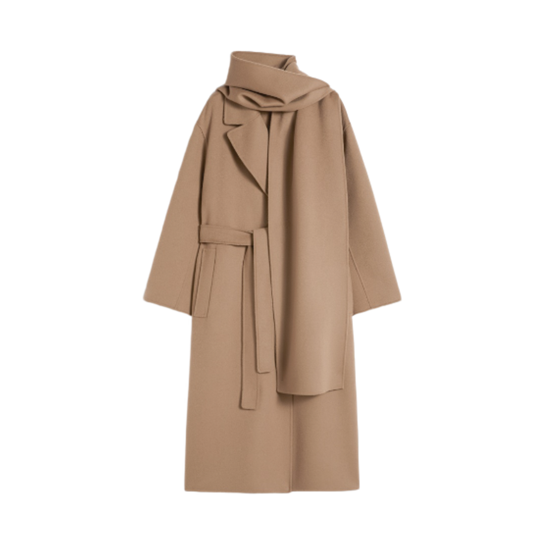 (W) S 막스마라 쿠오레 버진 울 코트 헤이즐넛 브라운((W) S Max Mara Cuore Virgin Wool Coat Hazelnut Brown) - 1