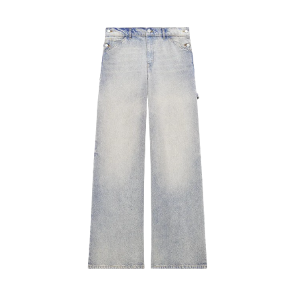 124DPA214DE00167011 (W) Courreges Sailor Baggy Denim Pants Light Blue