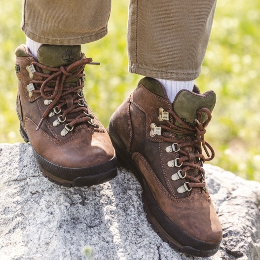 Timberland Euro Hiker Waterproof Worker Boot Brown - Wide 착용 스타일 - 1