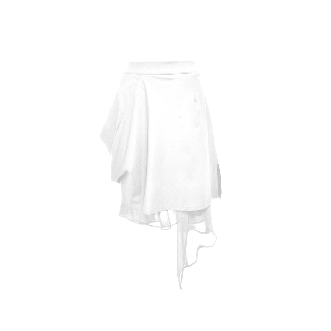 P00000DA JUNGDO Draping Layers Skirt - White