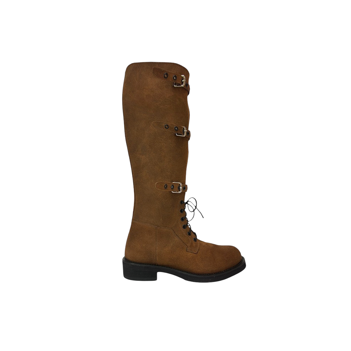 코어오브알케미 오리진 스텝 스트랩 부츠 브라운(COREOFALCHEMY Origin Step Strap Boots Brown)