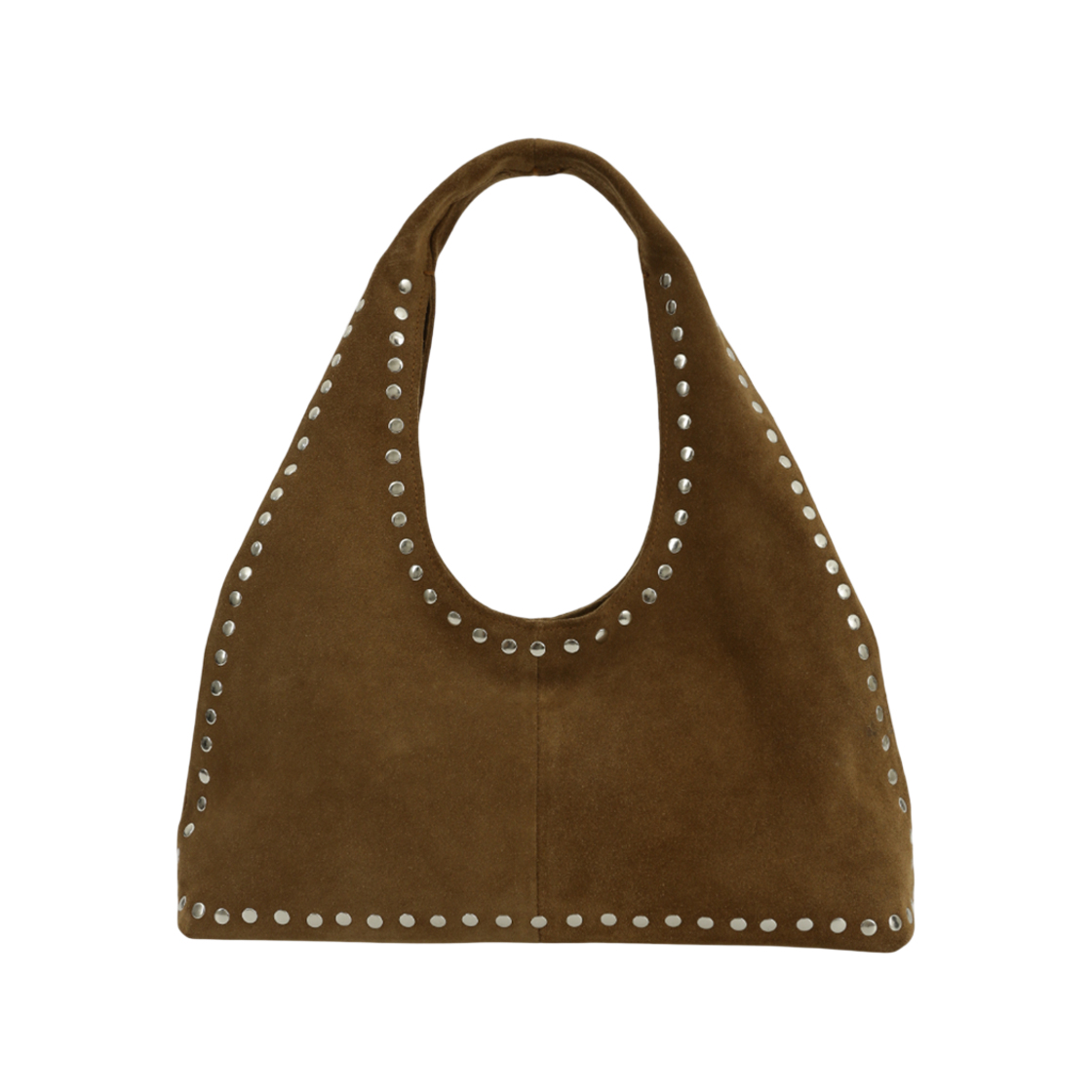 아수라 리얼 스웨이드 보호 스터드 백 브라운(Asura Real Suede Boho Stud Bag Brown)