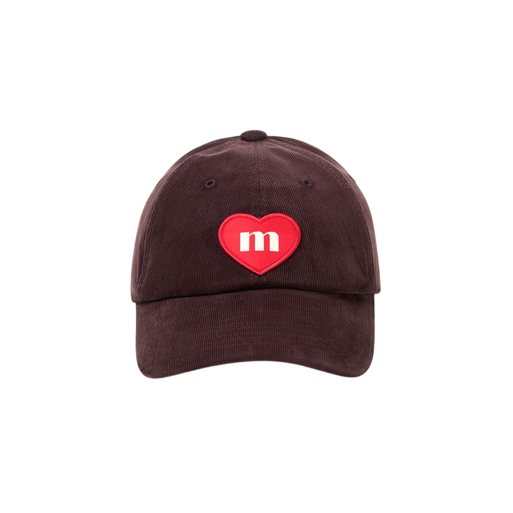 마크니 코듀로이 하트 딥 볼캡 브라운(MACNI Corduroy Heart Deep Ball Cap Brown)