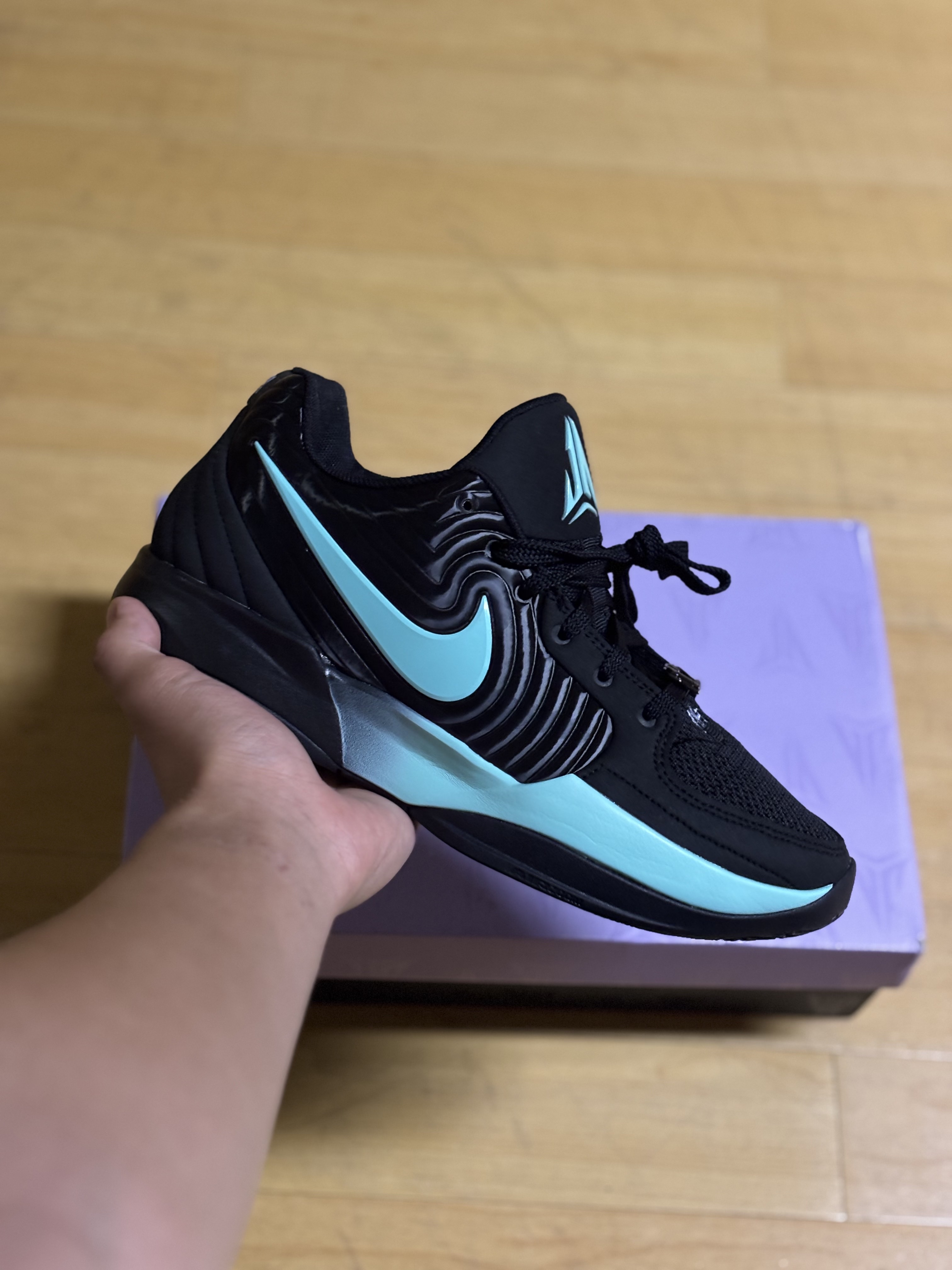 Nike Ja 2 EP Black Bleached Turquoise 착용 스타일 - 1