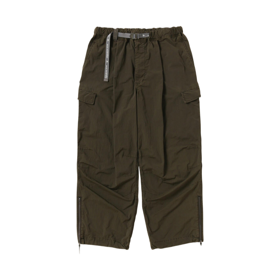 - ROA x And Wander Garment Dye Nylon Pants Khaki