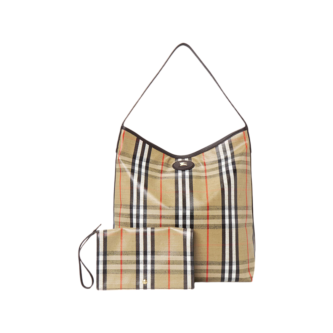 8112195 Burberry Medium Highland Shoulder Bag Beige