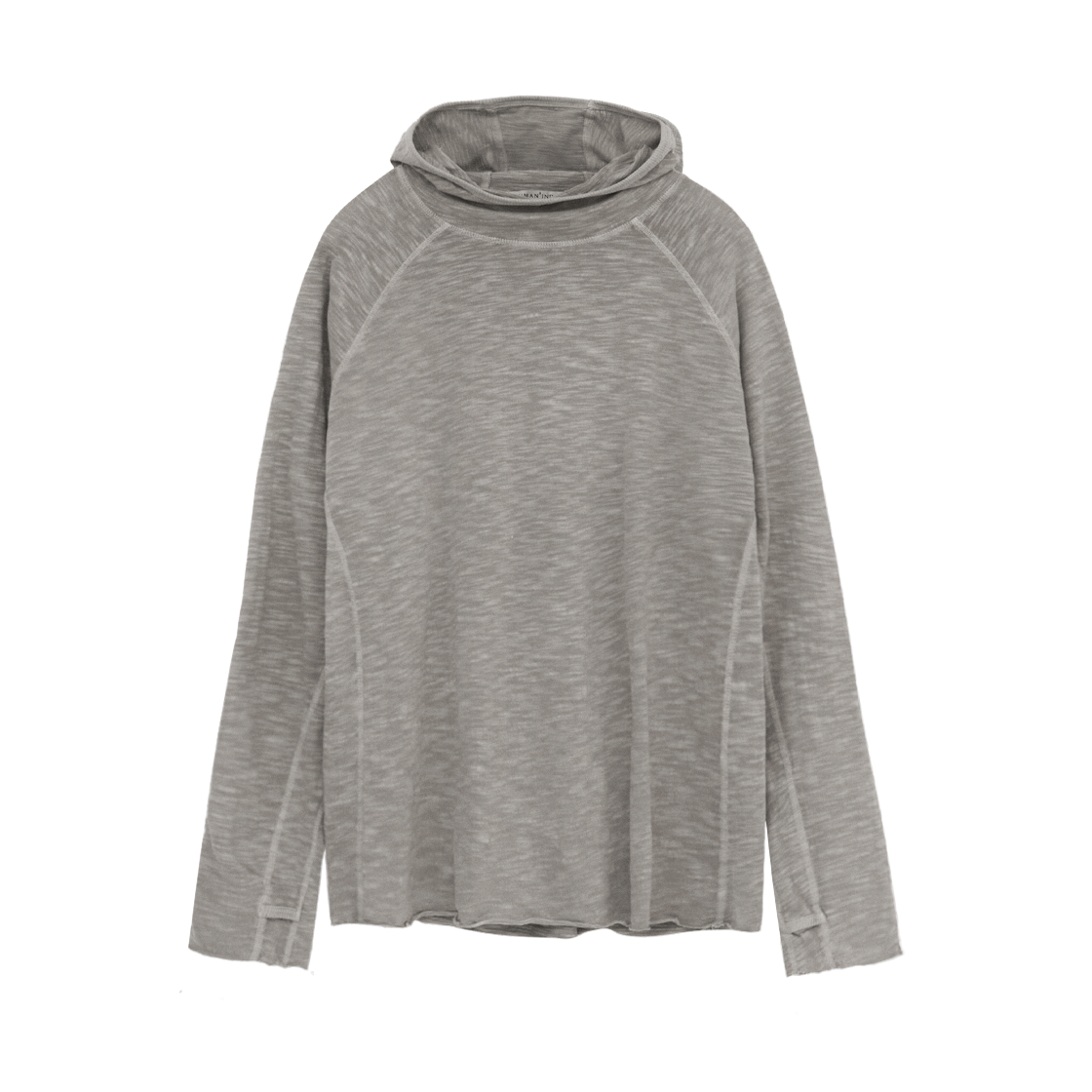 폴리테루 휴먼인덱스 휴먼 터틀 넥 후디 그레이(Polyteru Human Index Human Turtle Neck Hoodie Gray)