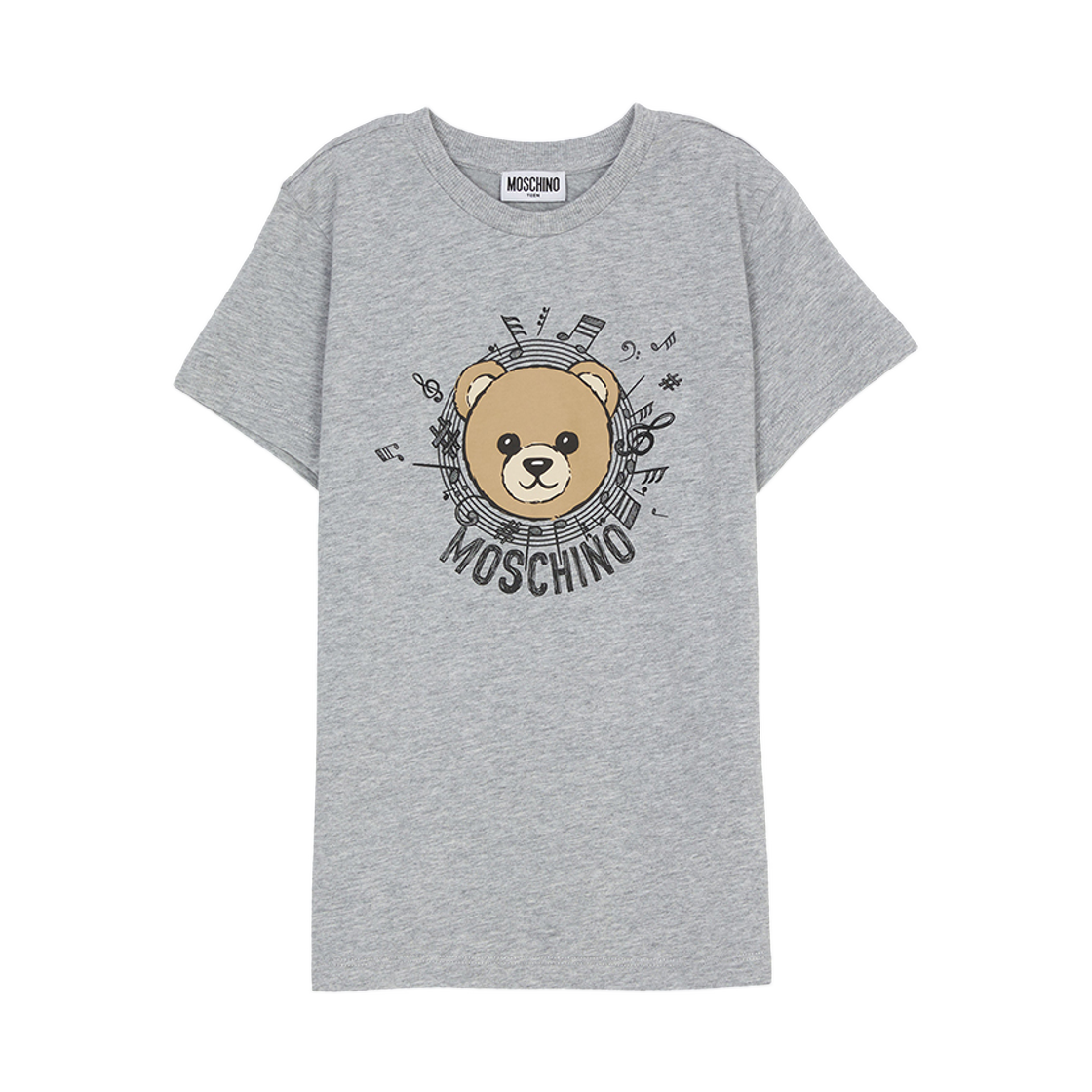HOM058-LAA10-60901 (Kids) Moschino Short Sleeve T-Shirt Gray