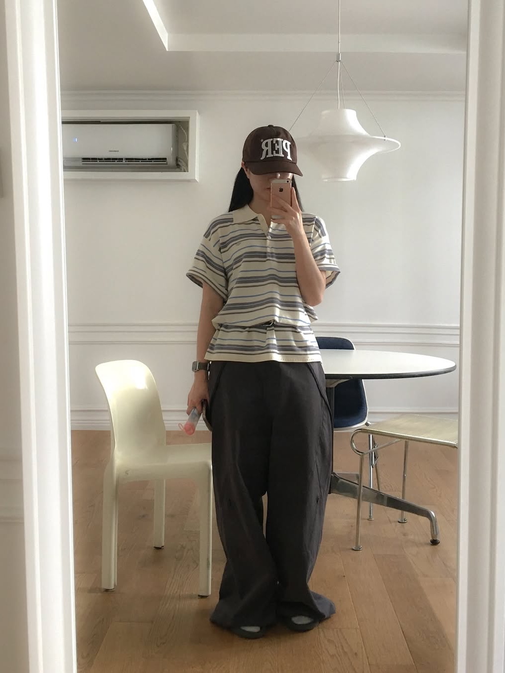 Permanent Archive 5-Panel PER Cap Brown 착용 스타일