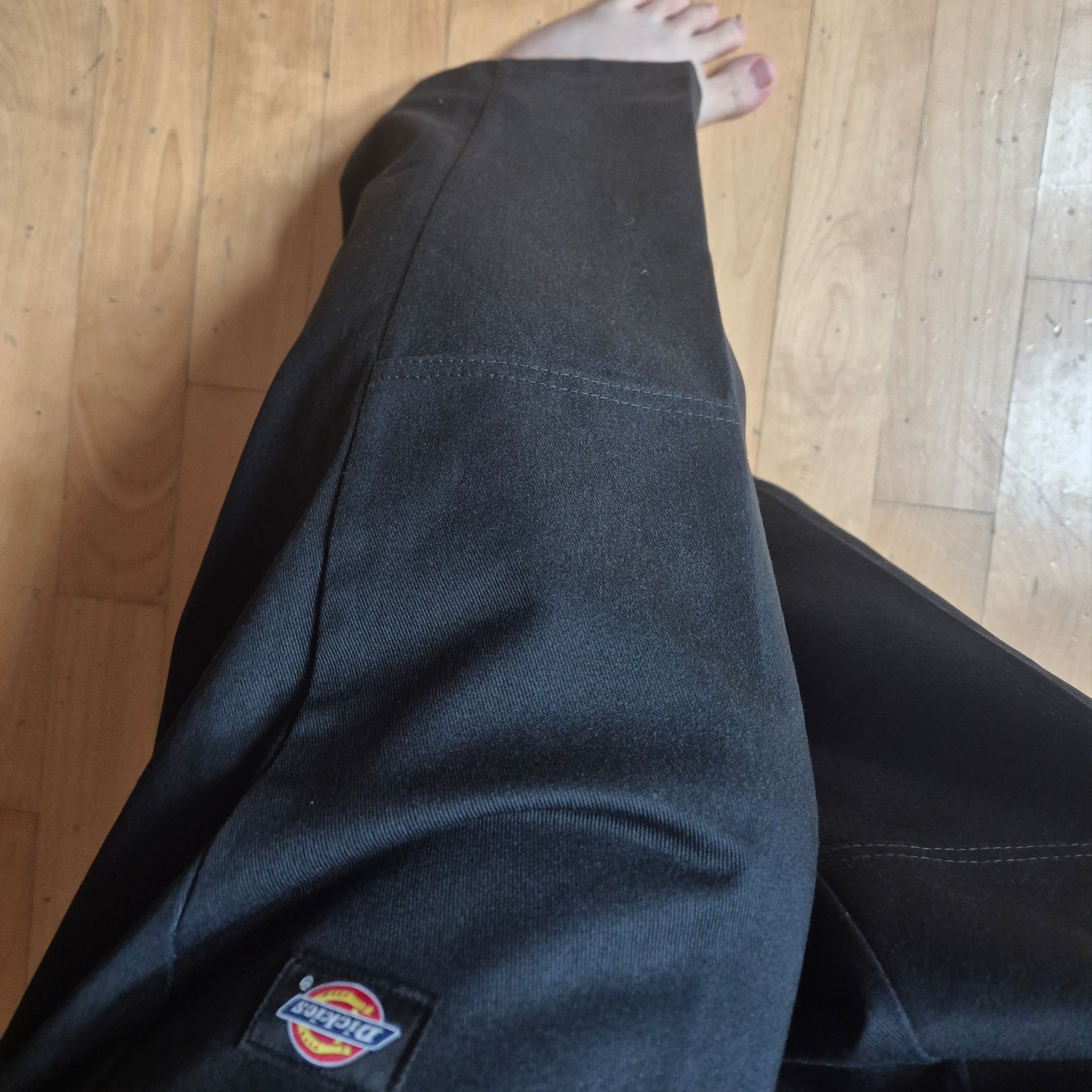 Dickies Loose Fit Double Knee Work Pants Black 착용 스타일