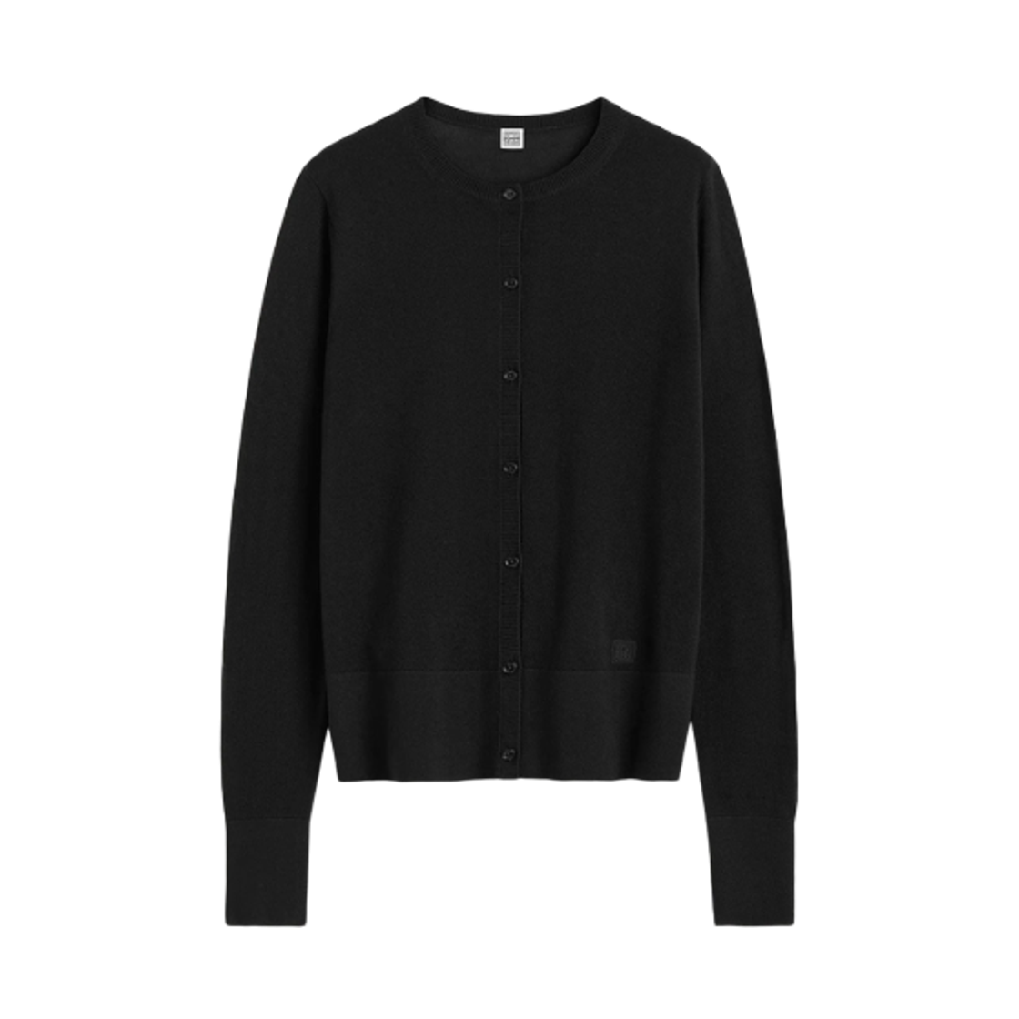 243-WRT0329-YA0079-001 (W) Toteme Fine Knit Cardigan Black
