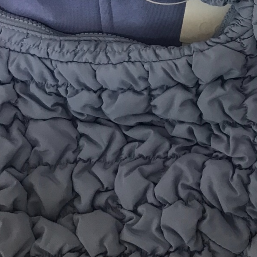 COS Quilted Mini Bag Light Blue 착용 스타일