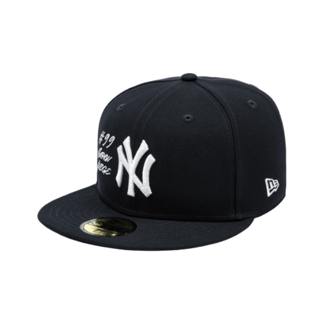 14561922 New Era MLB New York Yankees Script Fitted Cap Navy