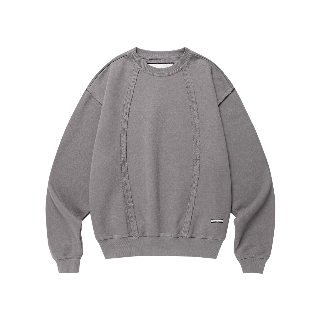 더바이닐하우스 컷오프 스웨트셔츠 딥그레이(Thevinylhouse Cut-Off Line Sweatshirts Deep Grey)
