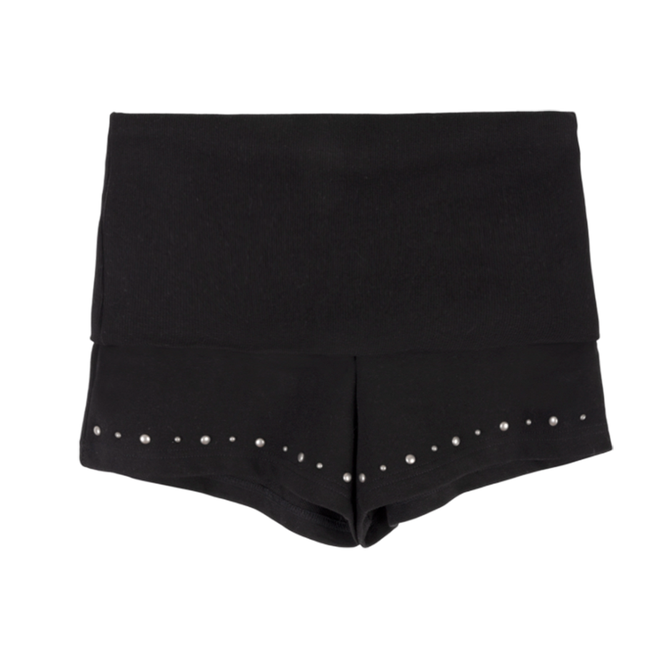 아수라 스터드 립 쇼츠 블랙(Asura Stud Rib Shorts Black)