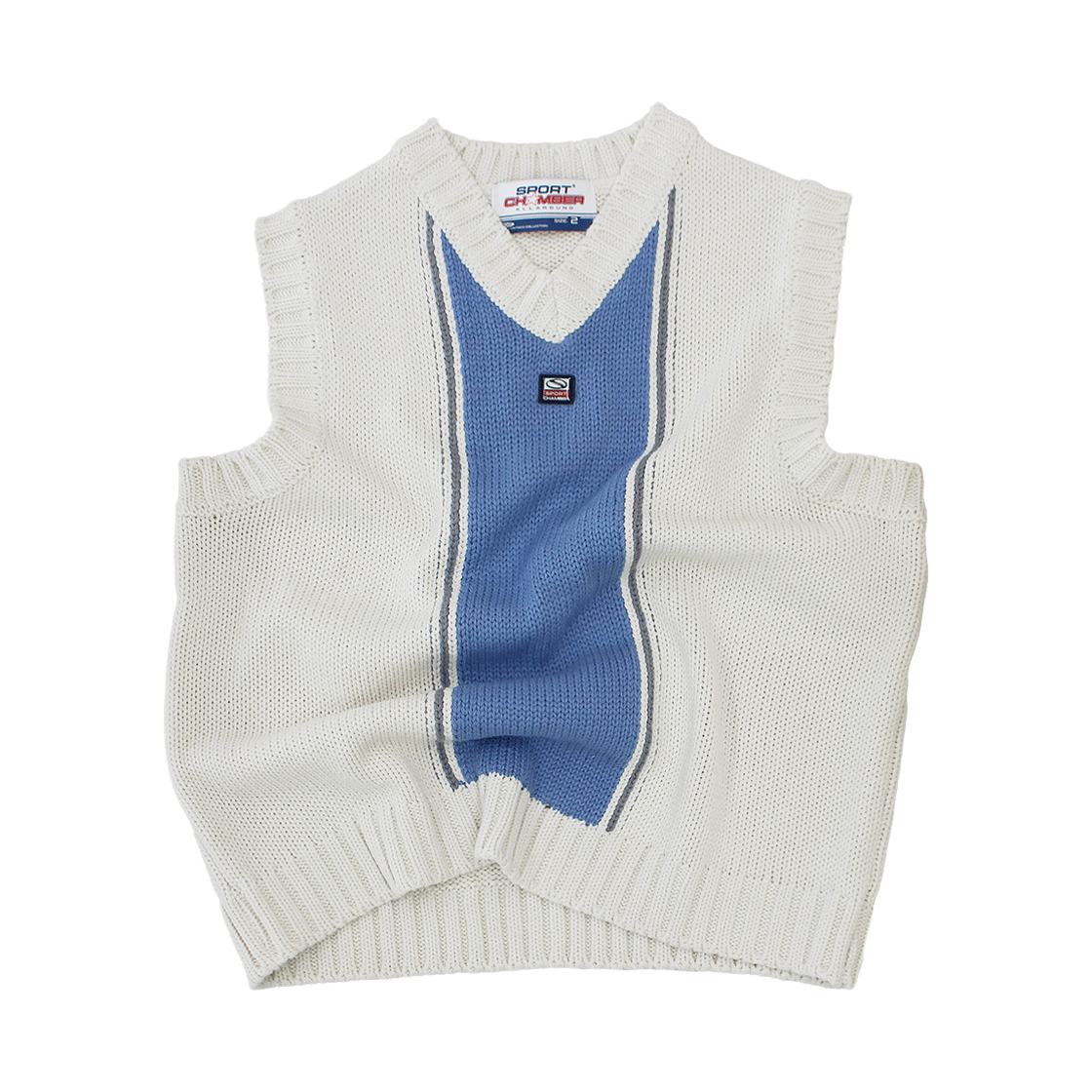 SCBEF2VTU01IV SPORT CHAMBER SC Circuit Knit Vest Ivory