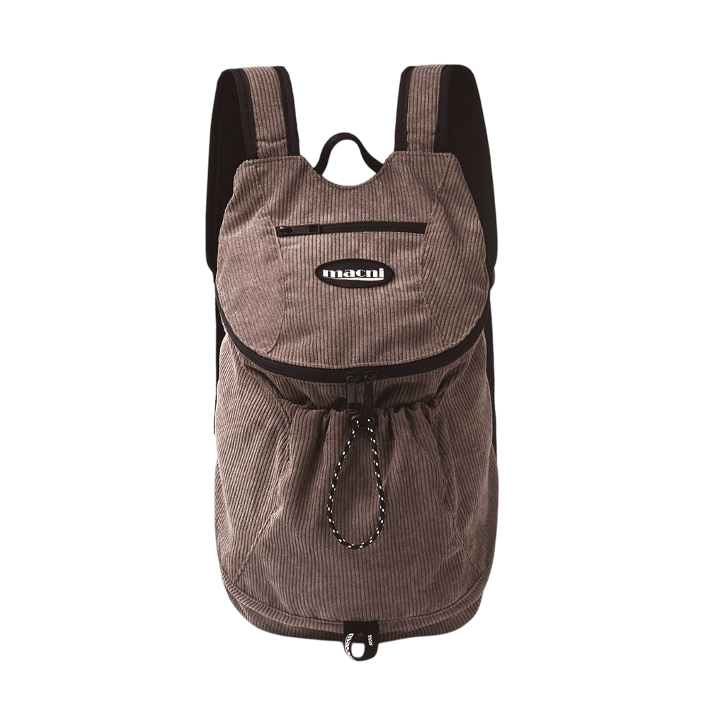 C255UBBP04DG0FR MACNI Corduroy Blazer Backpack Charcoal