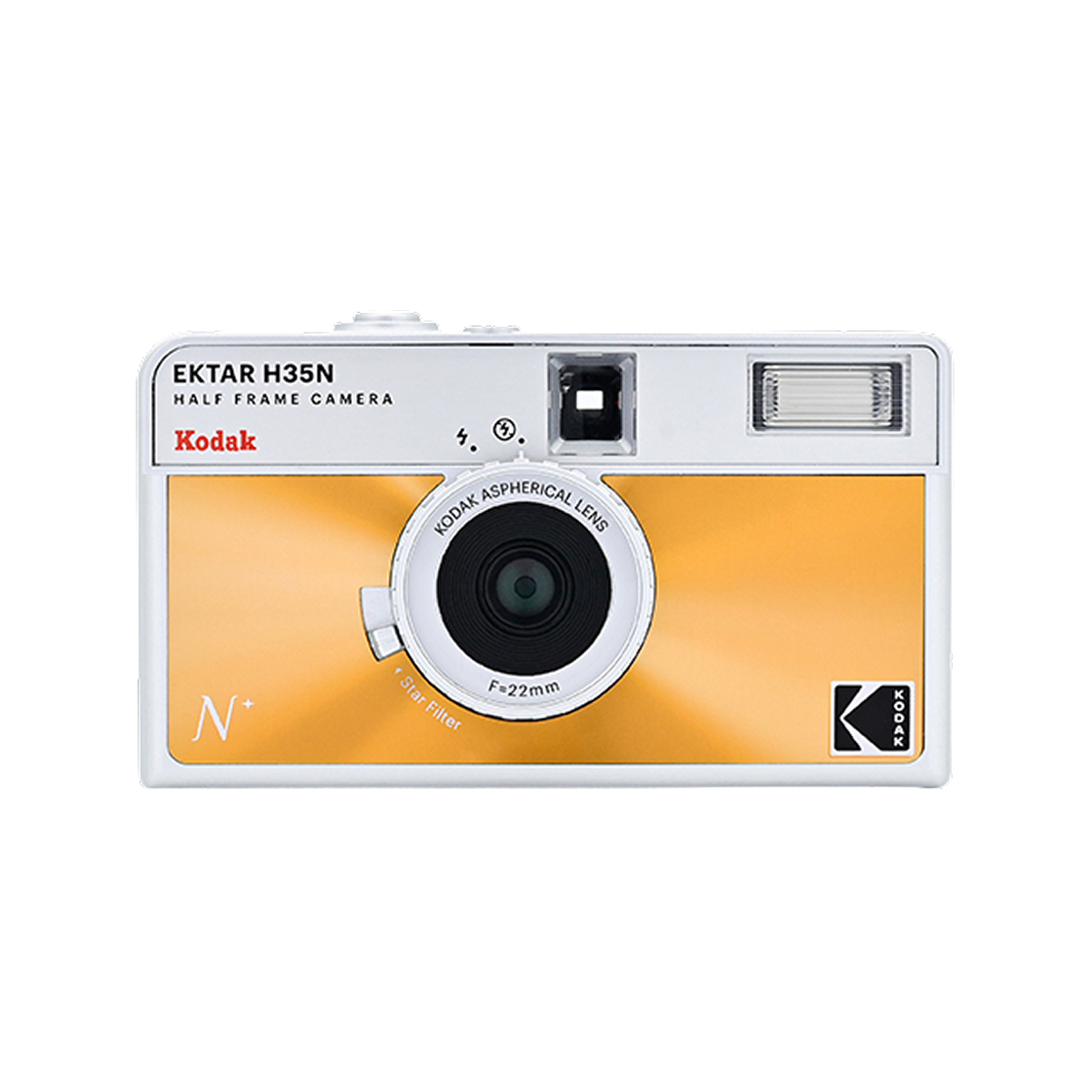 코닥 EXTAR H35N 하프 프레임 필름카메라 글레이즈드 오렌지(Kodak EXTAR H35N Half Frame Film Camera Glazed Orange)