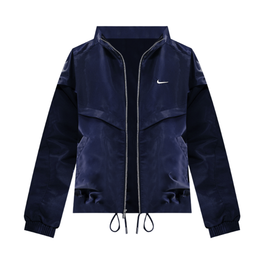 HV2468-410 (W) Nike NSW Windrunner Shine Jacket Midnight Navy Sail - Asia