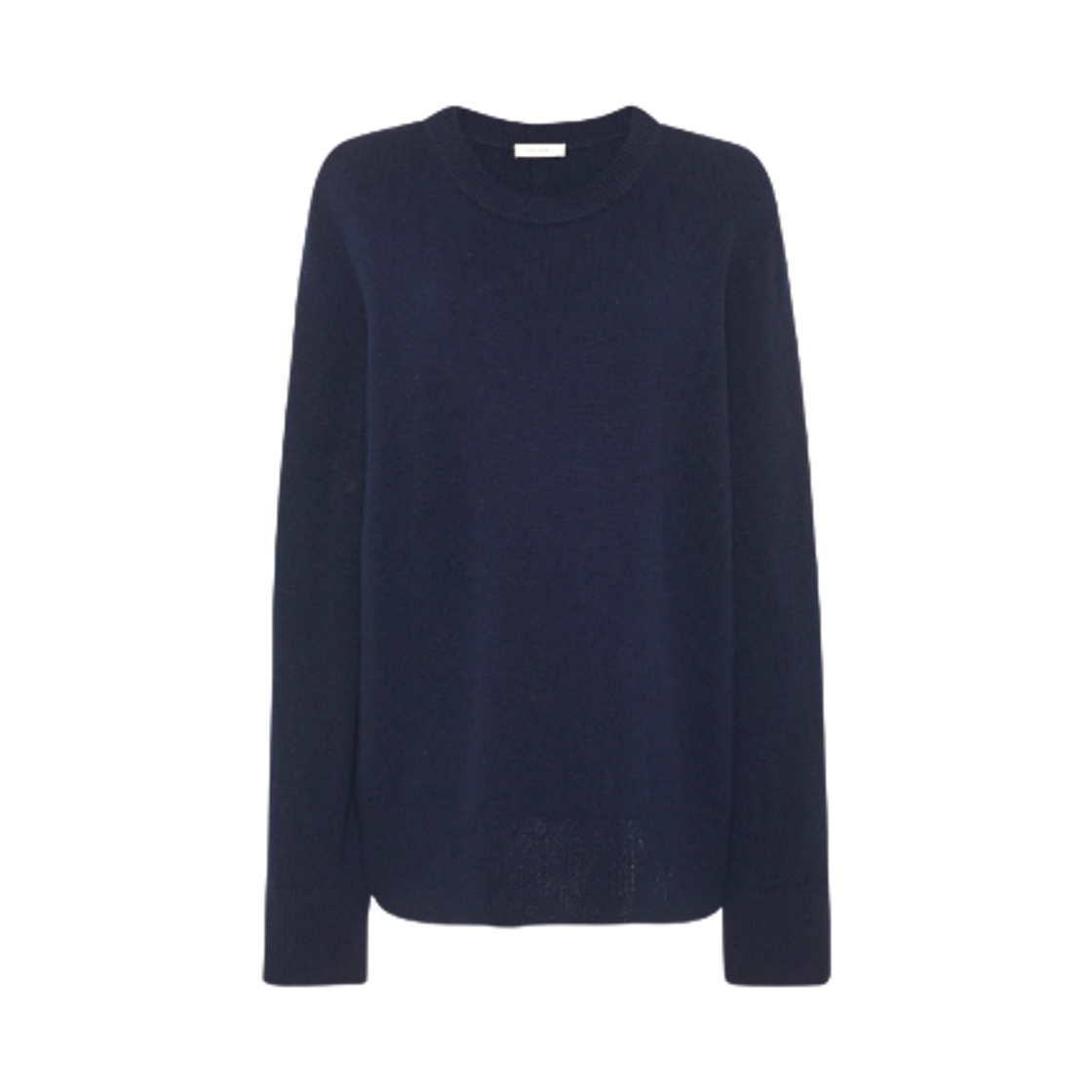 (W) 더 로우 울 캐시미어 탑 네이비((W) The Row Wool Cashmere Top Navy)